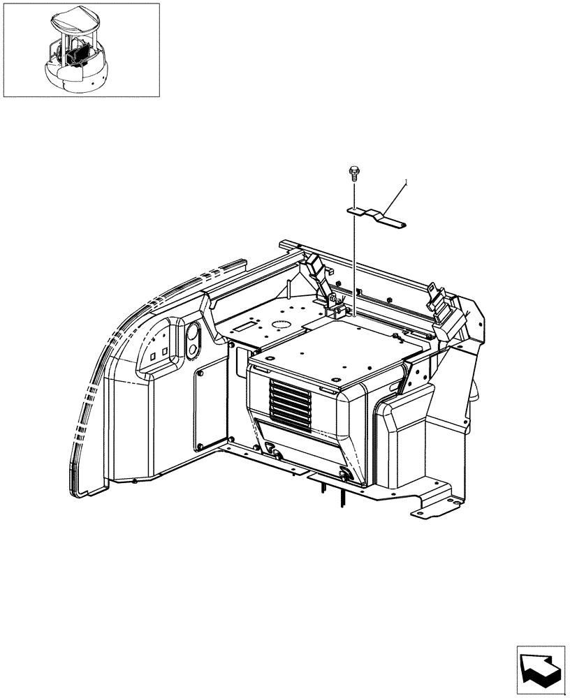 Схема запчастей Case CX31B - (226-18[1]) - STOPPER ASSY (90) - PLATFORM, CAB, BODYWORK AND DECALS