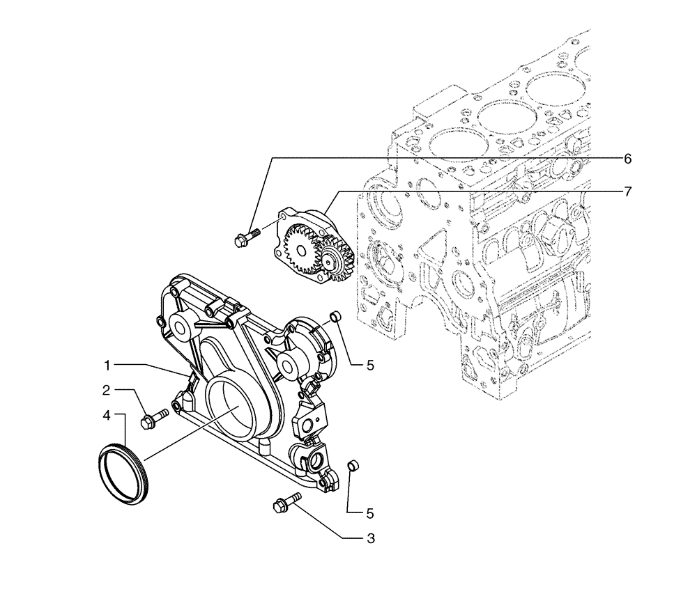 Схема запчастей Case 865 VHP - (02-56[01]) - FRONT COVER (02) - ENGINE