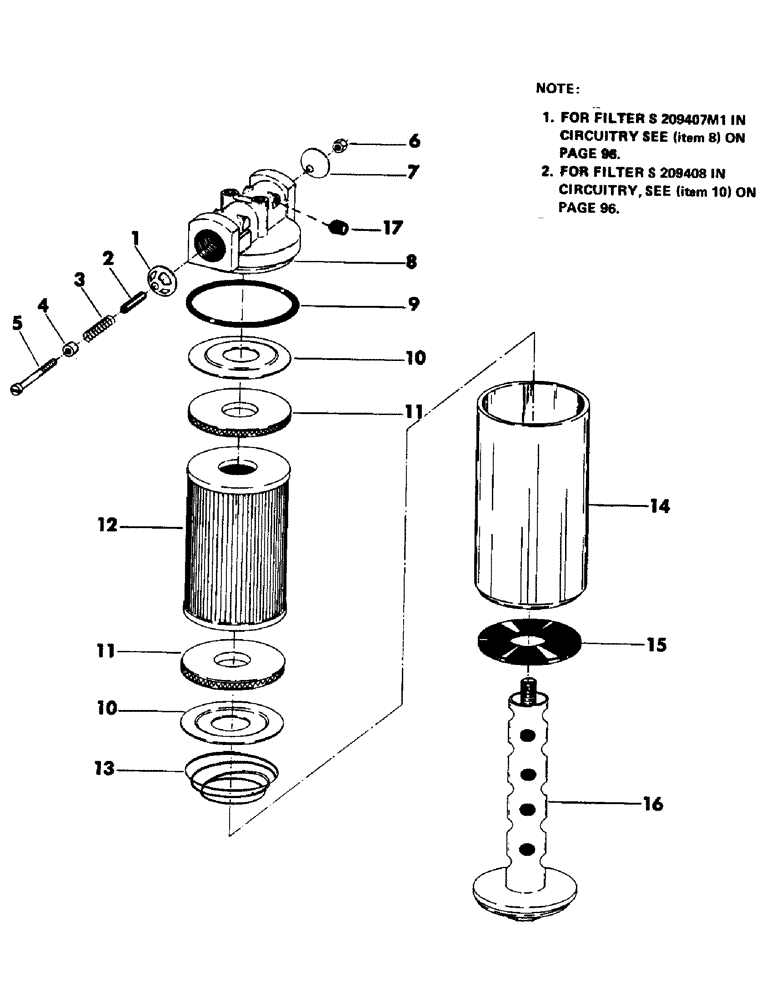 Схема запчастей Case 50 - (117) - HYDRAULIC OIL FILTERS (35) - HYDRAULIC SYSTEMS