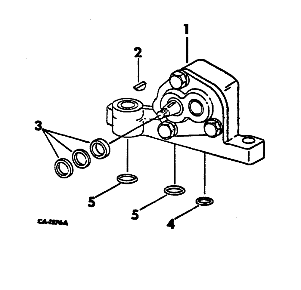 Схема запчастей Case 3400 - (077) - HYDRAULIC GEAR PUMP (35) - HYDRAULIC SYSTEMS