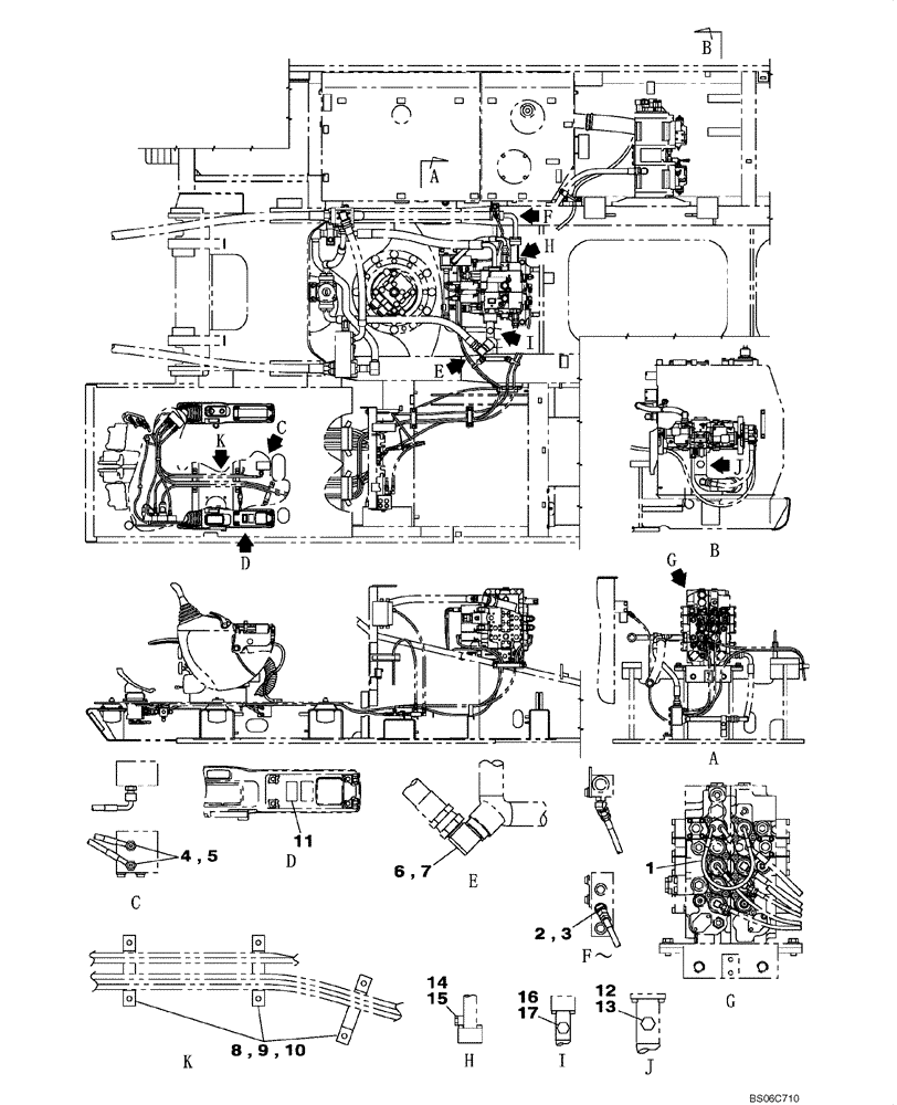 Схема запчастей Case CX330 - (08-052-00[01]) - HYDRAULIC CIRCUIT - PLUG, BLANK-OFF (OPTIONAL) (08) - HYDRAULICS