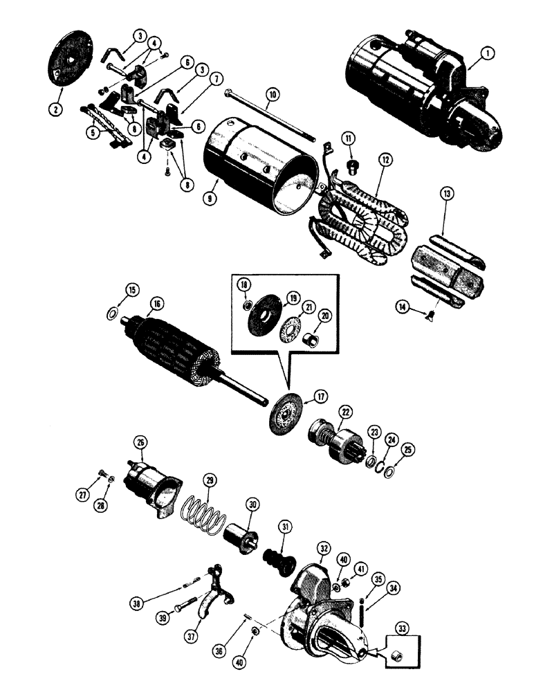 Схема запчастей Case 680CK - (080) - A57092 STARTER, (251) SPARK IGNITION ENGINE (55) - ELECTRICAL SYSTEMS