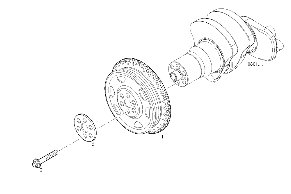 Схема запчастей Case F4GE9454K J604 - (0840.006) - VIBRATION DAMPER 