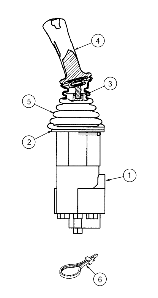 Схема запчастей Case 721C - (08-46A) - VALVE ASSY - REMOTE CONTROL, SINGLE LEVER (08) - HYDRAULICS