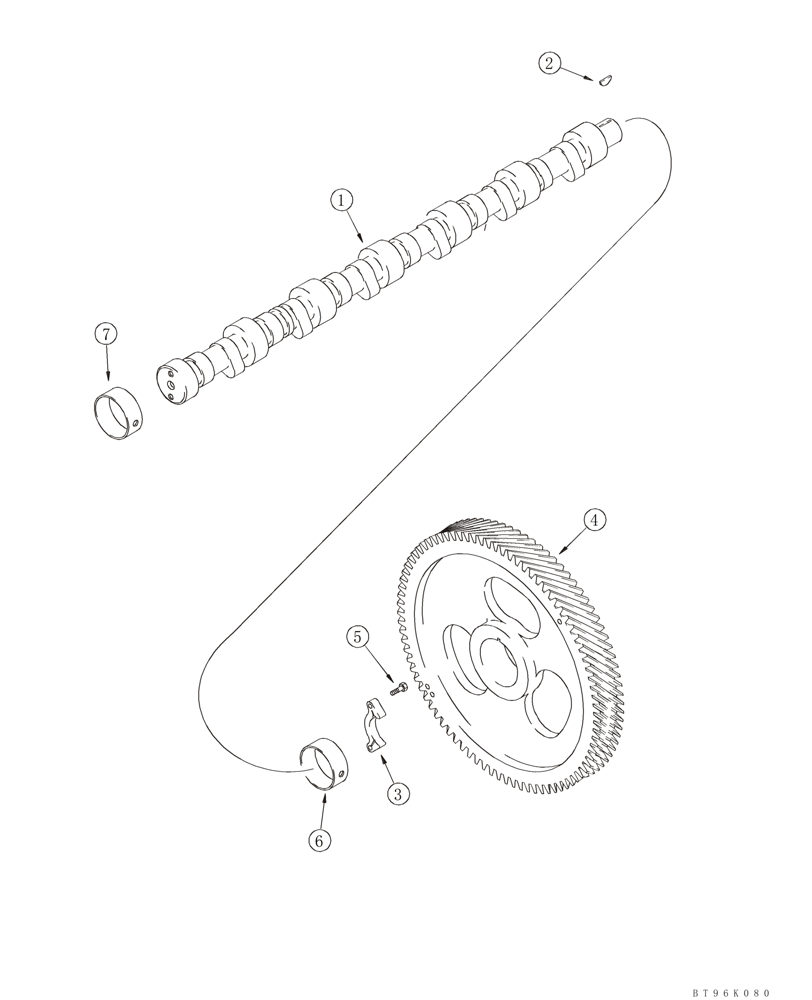 Схема запчастей Case 850K - (02-16) - CAMSHAFT - 6T-590 EMISSIONS CERTIFIED ENGINE (02) - ENGINE