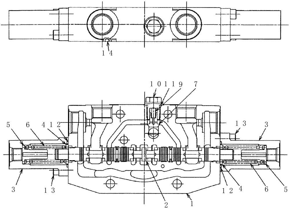 Схема запчастей Case CX31B - (HC006-01) - VALVE ASSY, CONTROL (SERVICE) (00) - GENERAL & PICTORIAL INDEX