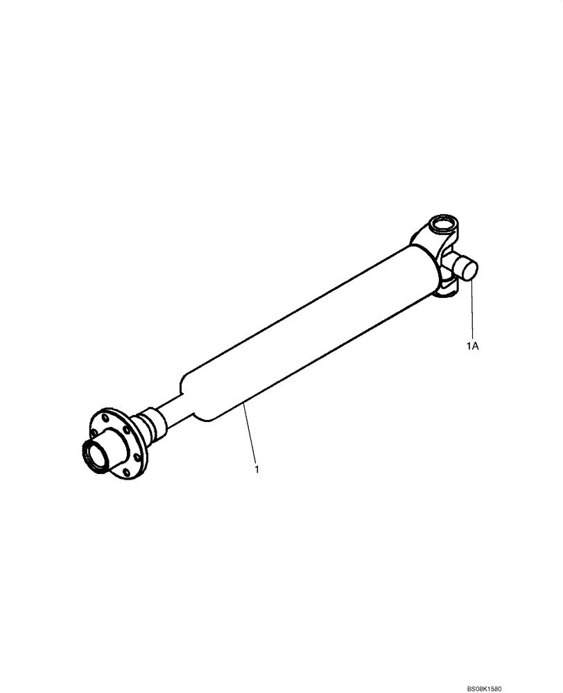 Схема запчастей Case 721E - (06-54) - DRIVE SHAFT, ENGINE (06) - POWER TRAIN