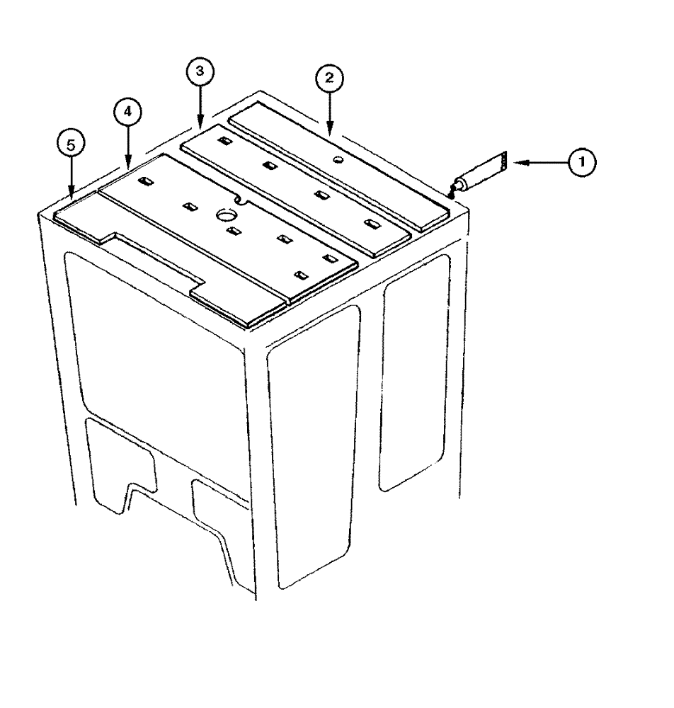 Схема запчастей Case 865 DHP - (9-072) - CAB - UPPER UPHOLSTERY (09) - CHASSIS