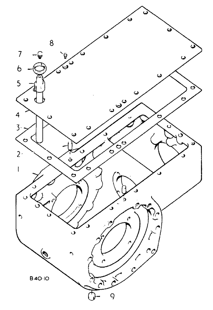 Схема запчастей Case 500 - (07-026) - DIFFERENTIAL HOUSING, DRIVE AXLE No Description