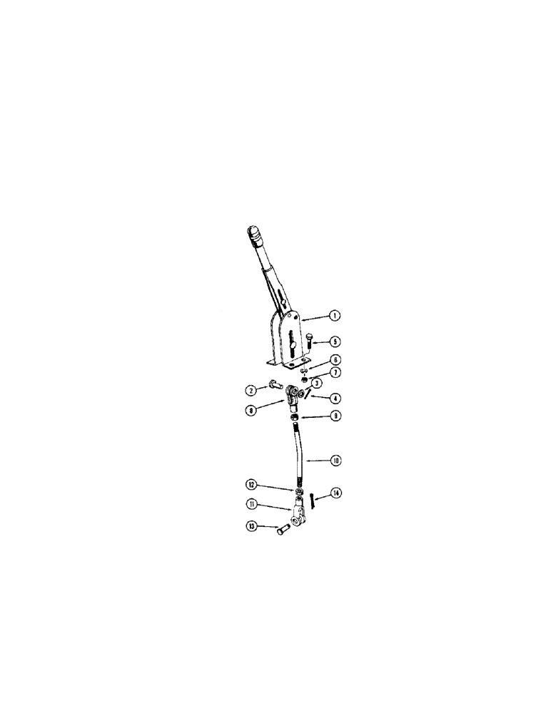 Схема запчастей Case W10C - (128) - PARKING BRAKE LEVER AND LINKAGE (07) - BRAKES