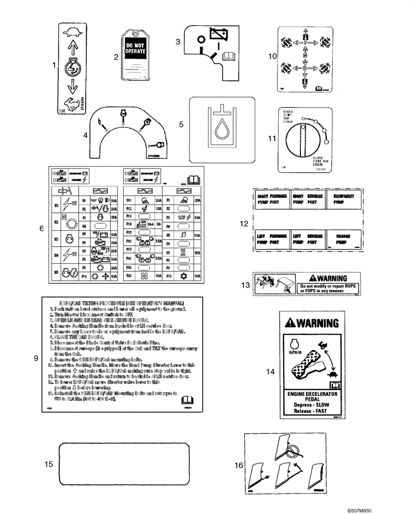 Схема запчастей Case 850L - (09-42) - DECALS - CANADIAN FRENCH (09) - CHASSIS/ATTACHMENTS