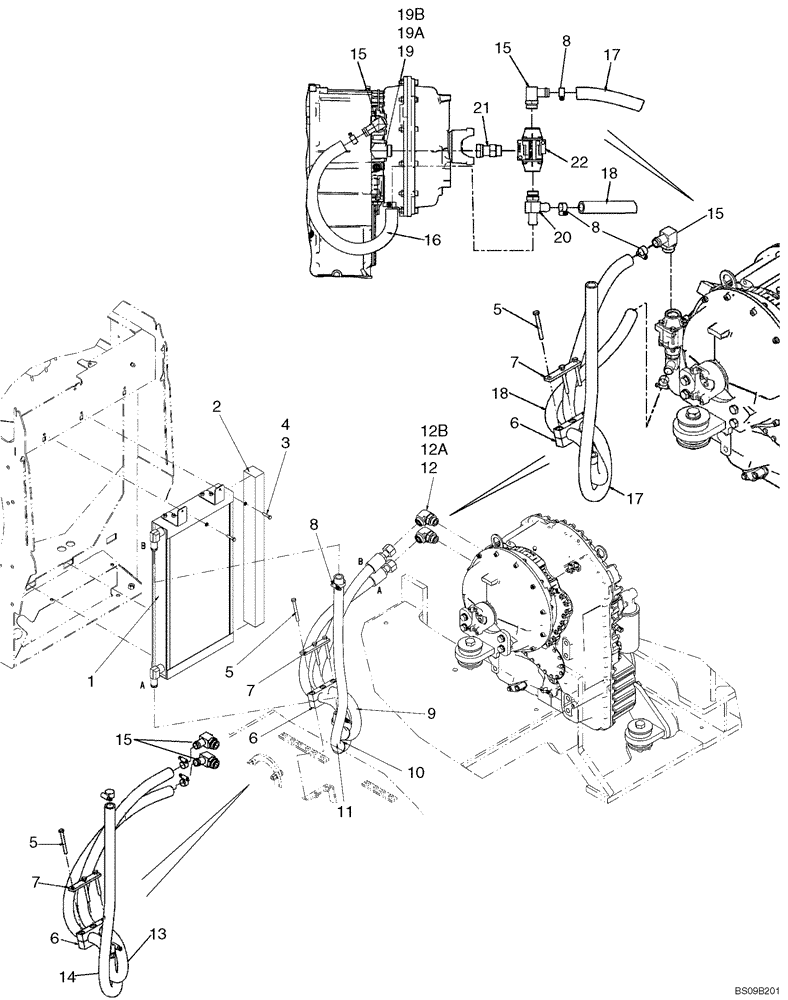 Схема запчастей Case 621E - (06-02) - HYDRAULICS - TRANSMISSION (06) - POWER TRAIN