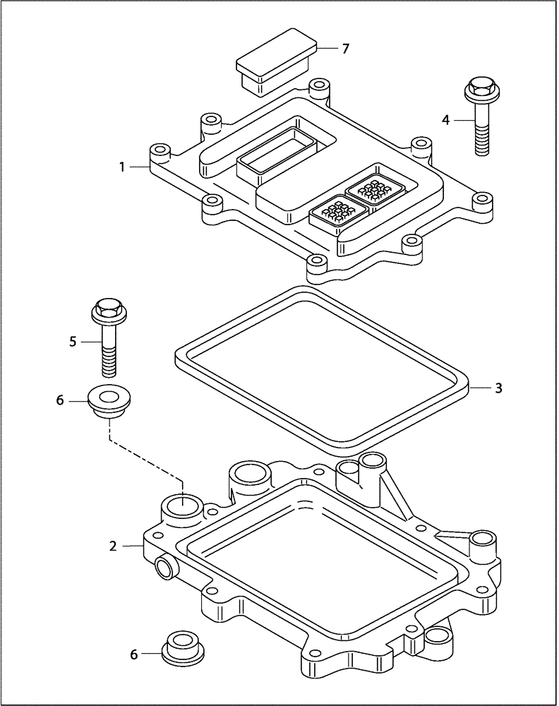 Схема запчастей Case 330B - (01A00000291[001]) - ELECTRONIC CONTROL (87522846) (01) - ENGINE