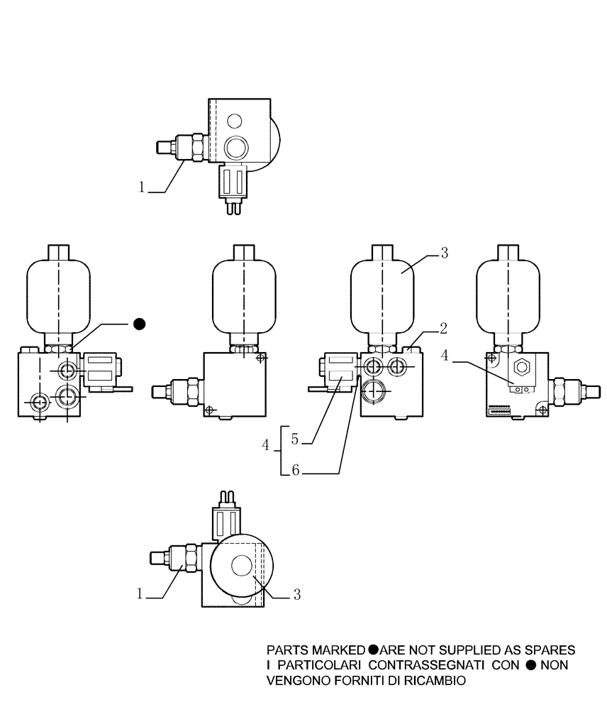 Схема запчастей Case 1850K - (2.304[06]) - BRAKE CONTROLS - COMPONENTS (04) - UNDERCARRIAGE