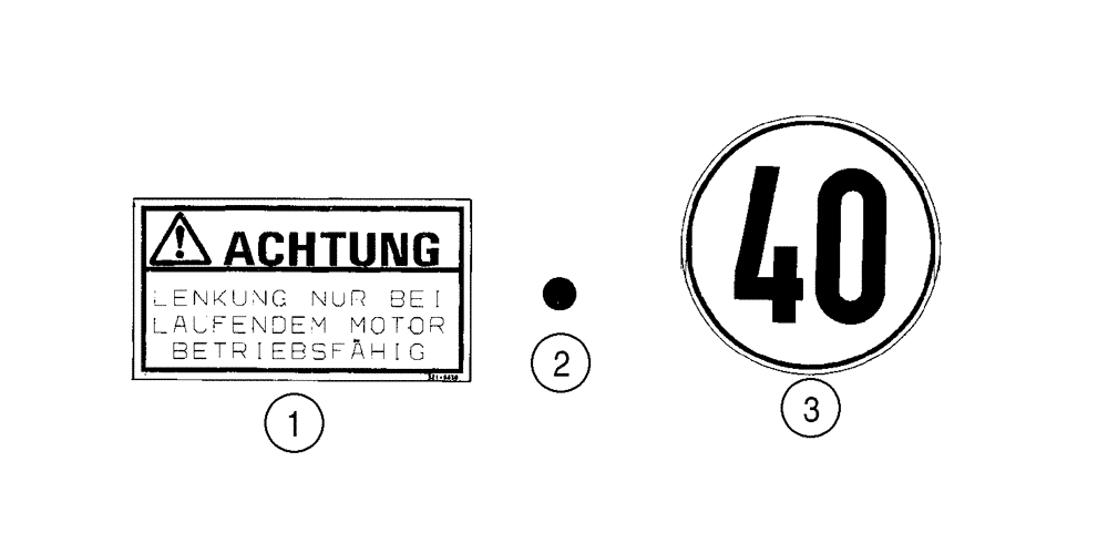 Схема запчастей Case 521D - (09-61) - DECALS (GERMAN, TUV) (09) - CHASSIS