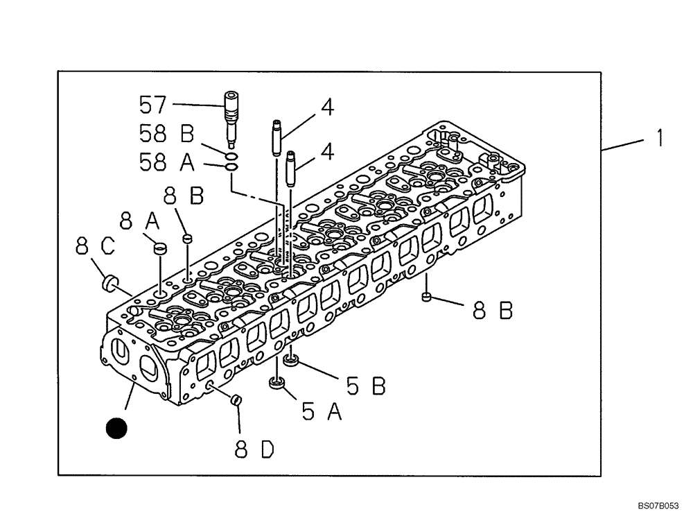 Схема запчастей Case CX460 - (02-12) - CYLINDER HEAD (02) - ENGINE