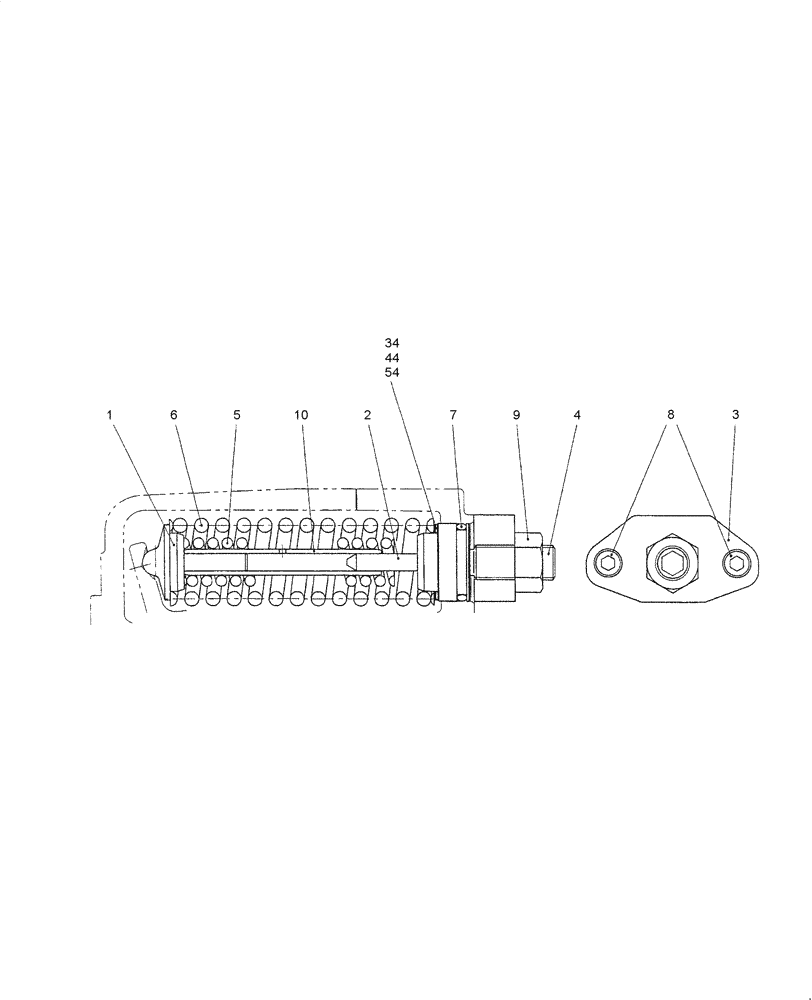 Схема запчастей Case CX36B - (HC405-01[1]) - HYDRAULIC PUMP - COMPONENTS (35) - HYDRAULIC SYSTEMS