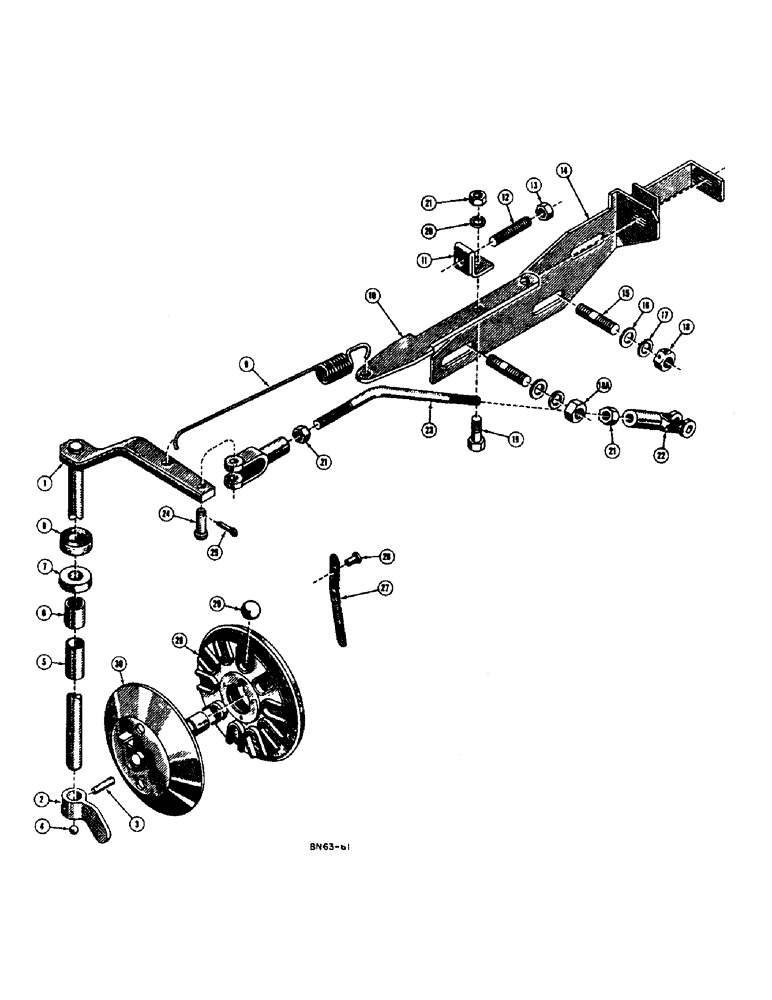 Схема запчастей Case 500 - (058) - GOVERNOR - DIESEL (01) - ENGINE