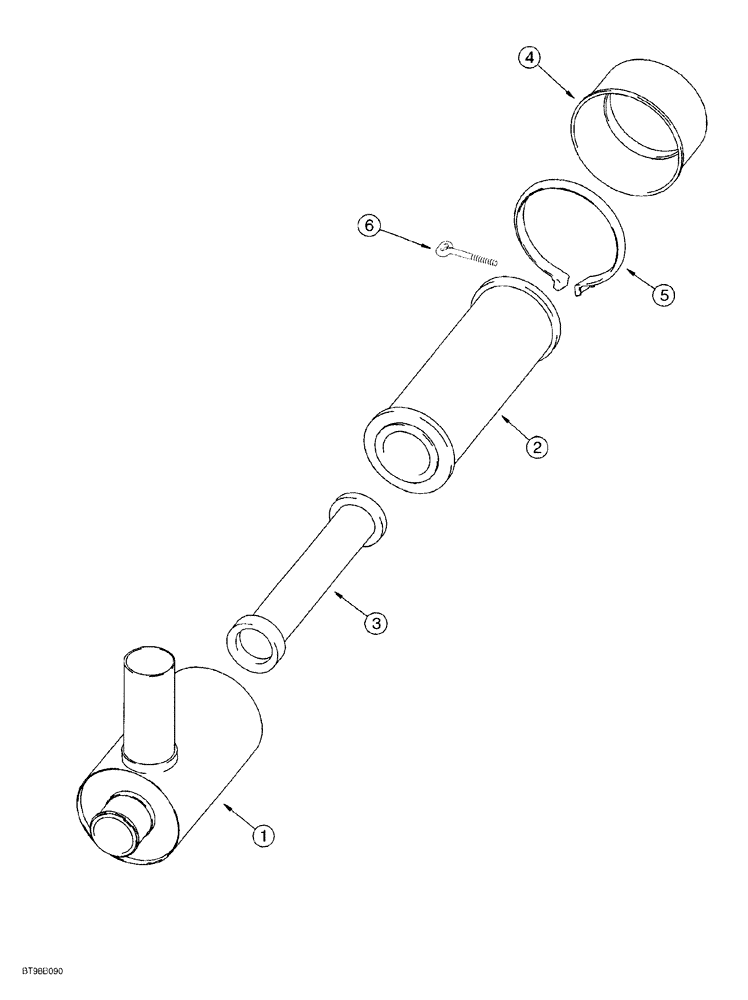 Схема запчастей Case 550G - (2-13A) - AIR CLEANER (01) - ENGINE