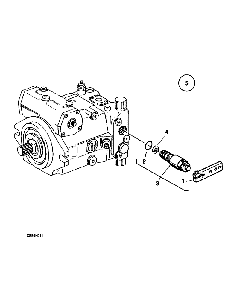 Схема запчастей Case 221B - (8-46) - HIGH PRESSURE PUMP - CONTROL, 121B DAH1216844- / 221B DAH2216859- (08) - HYDRAULICS