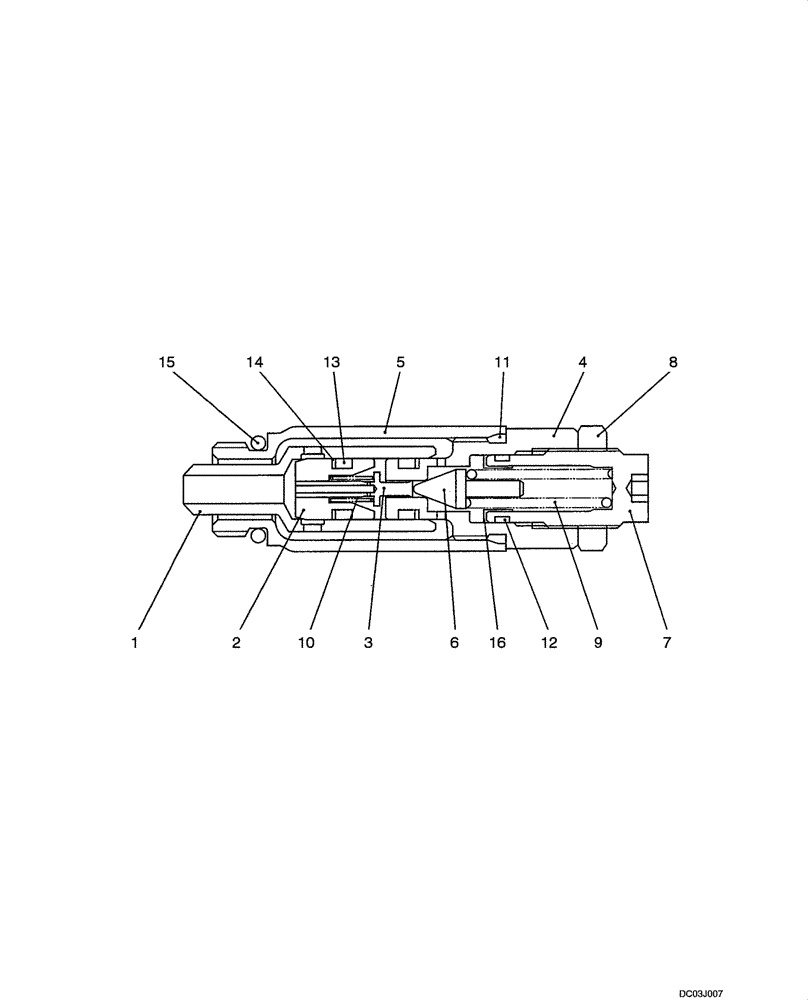 Схема запчастей Case CX47 - (08-48[00]) - VALVE ASSY - PRESSURE RELIEF (PM22V00005F1) (08) - HYDRAULICS