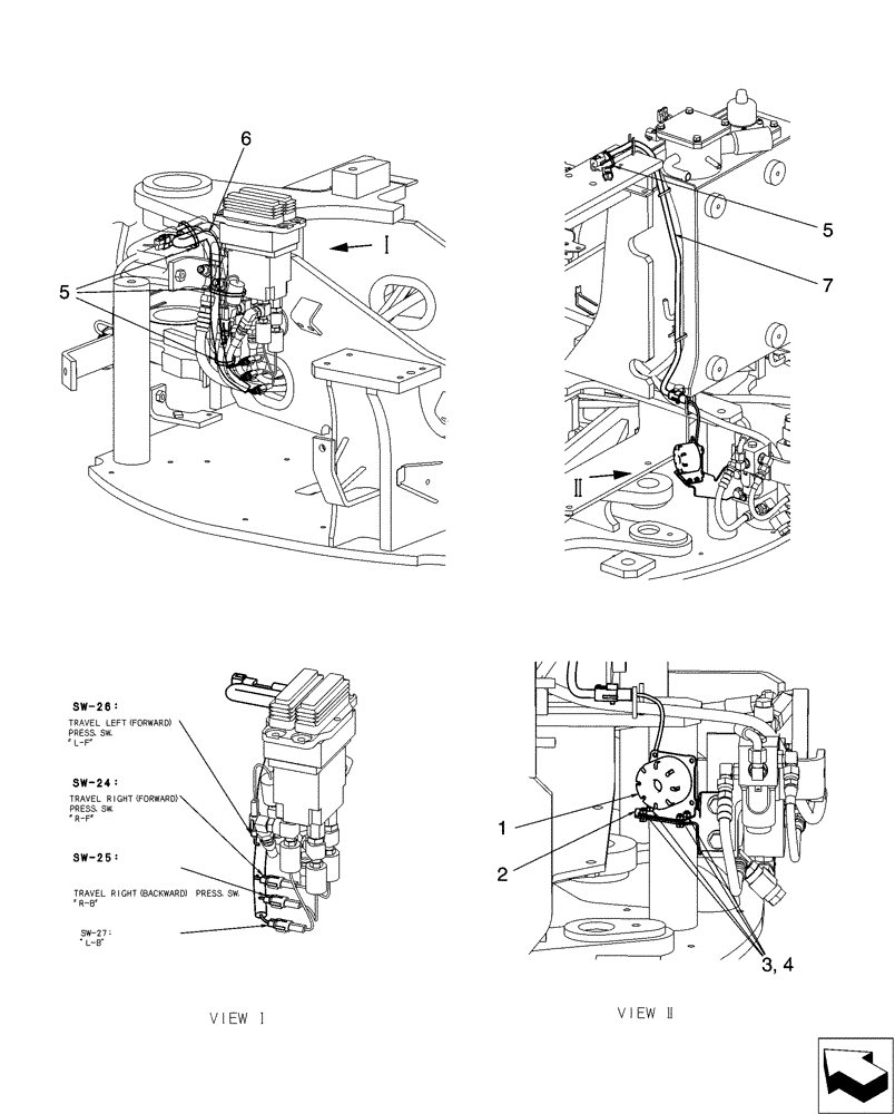 Схема запчастей Case CX31B - (05-002[00]) - ALARM ASSY (55) - ELECTRICAL SYSTEMS