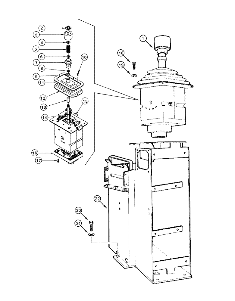 Схема запчастей Case 865 DHP - (6-004) - TRANSMISSION LEVER (06) - POWER TRAIN