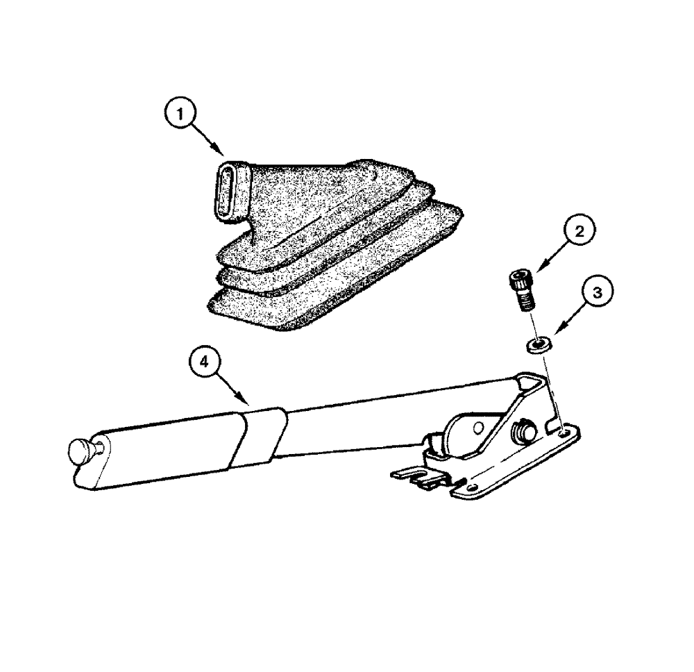 Схема запчастей Case 865 DHP - (7-004) - PARKING BRAKE ACTUATING LEVER (07) - BRAKES