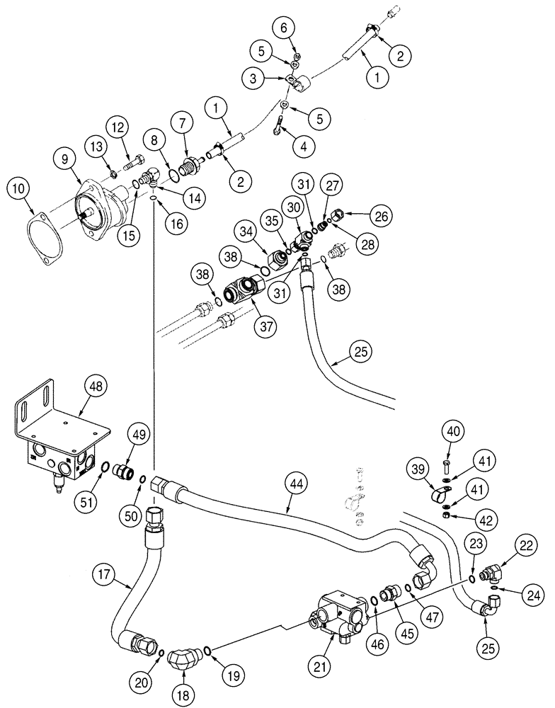 Схема запчастей Case 921C - (07-07) - HYDRAULICS - BRAKE, MAIN (07) - BRAKES