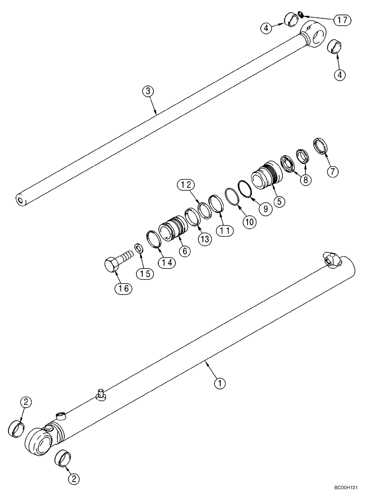 Схема запчастей Case 465 - (08-12) - CYLINDER - LOADER LIFT (08) - HYDRAULICS