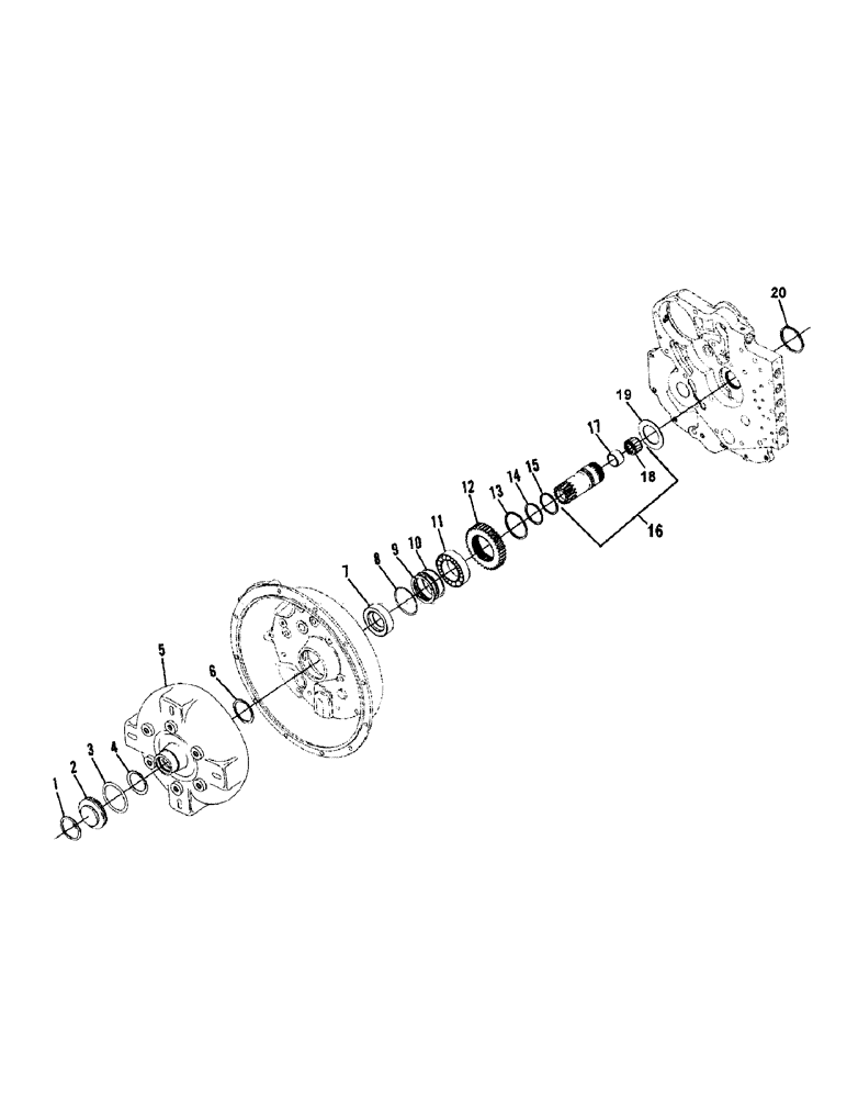 Схема запчастей Case 686GXR - (6-30) - TRANSMISSION, CONVERTER AND RELATED PARTS (06) - POWER TRAIN