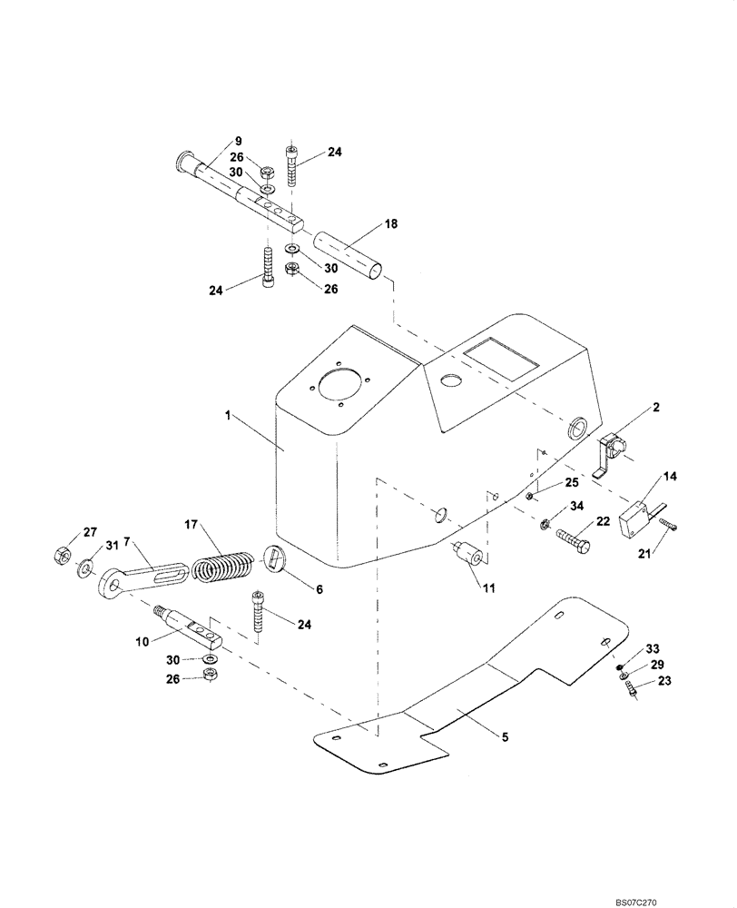 Схема запчастей Case SV216 - (12-013-05[00]) - CHASSIS - PANEL (GROUP 158-1) (ND115395) (09) - CHASSIS/ATTACHMENTS