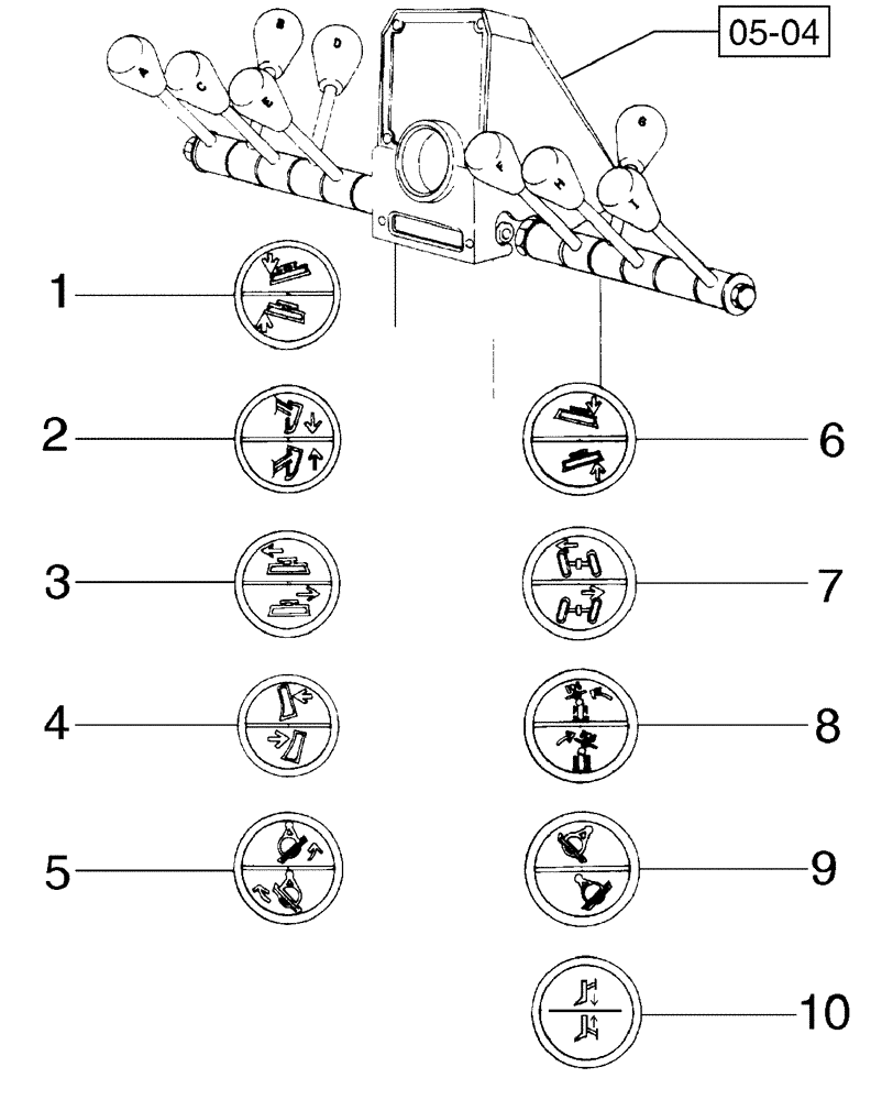 Схема запчастей Case 865B - (05-07[01]) - OPERATOR’S CONSOLE (05) - STEERING