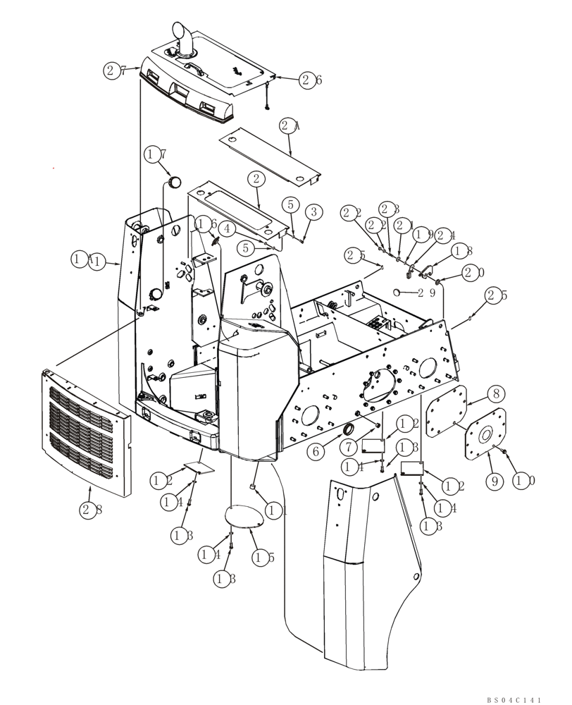 Схема запчастей Case 70XT - (09-10) - CHASSIS (09) - CHASSIS