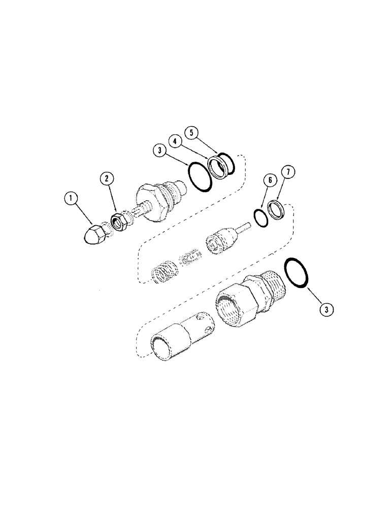 Схема запчастей Case 50 - (268) - PORT RELIEF CARTRIDGE, (S/N 6279926 AND AFTER), PORT RELIEF (35) - HYDRAULIC SYSTEMS