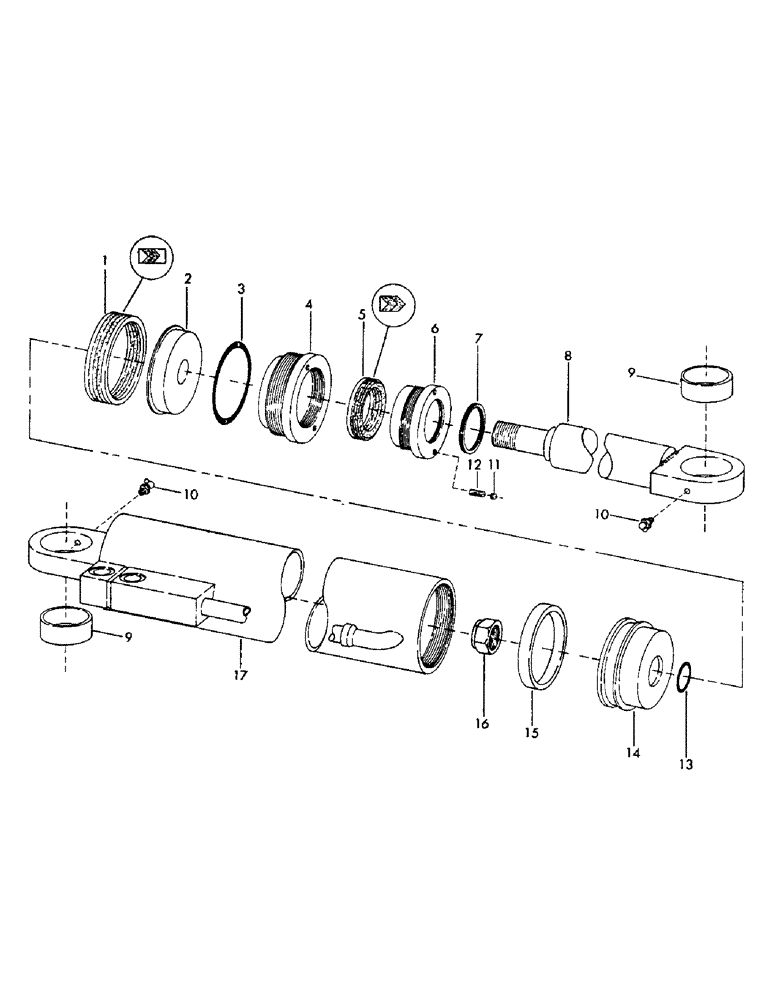 Схема запчастей Case 40YC - (J13) - TREE SHEAR CYLINDER FOR:, 18" FELLER/BUNCHER, (6-1/4" ID X (07) - HYDRAULIC SYSTEM