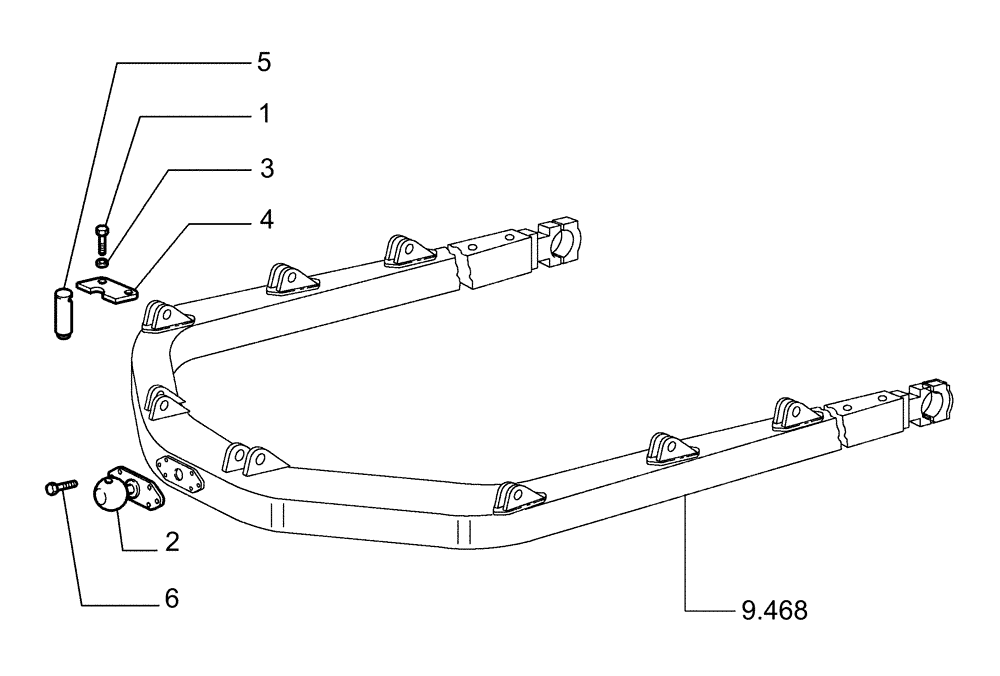 Схема запчастей Case 1850K LT - (9.480[02]) - ANGLE MOLDBOARD (HA) (PF) - OPTIONAL CODE 76078090 (19) - OPTIONS