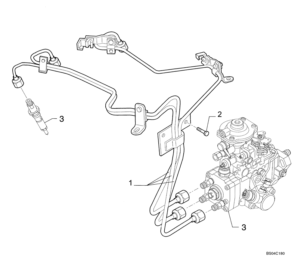 Схема запчастей Case 435 - (03-07) - FUEL INJECTION SYSTEM (03) - FUEL SYSTEM