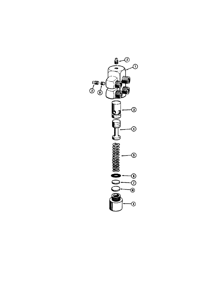 Схема запчастей Case W9C - (204) - A17701 RELIEF VALVE, DROTT CLAM (08) - HYDRAULICS