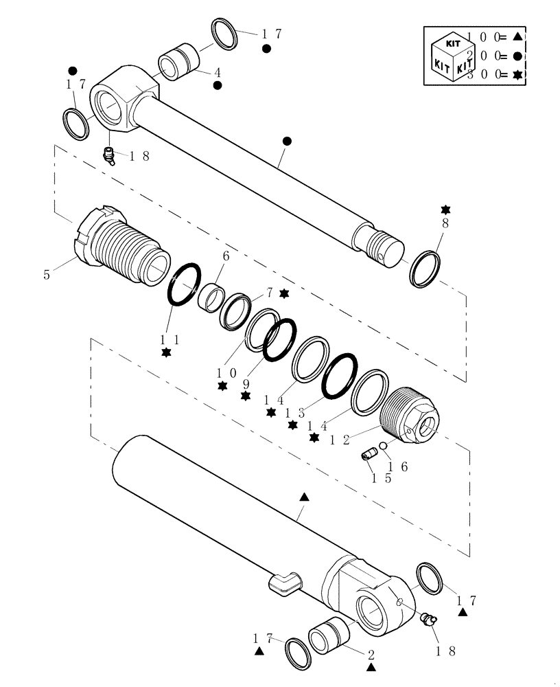 Схема запчастей Case CX31B - (2.030A[01A]) - BUCKET CYLINDER (35) - HYDRAULIC SYSTEMS