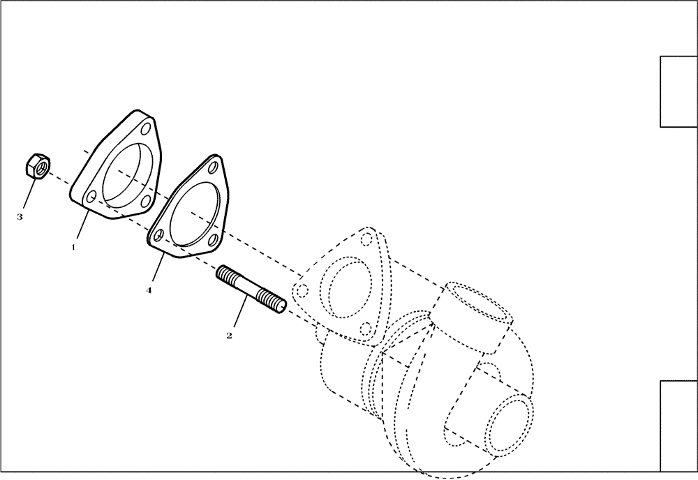 Схема запчастей Case 321E - (95.041[2192779002]) - COUNTER FLANGE (10) - ENGINE