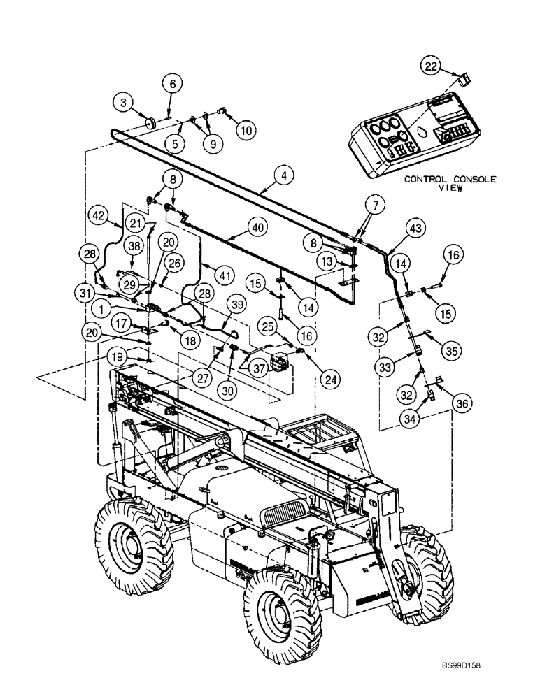 Схема запчастей Case 686GXR - (8-48) - AUXILIARY HYDRAULICS, SINGLE CONTROL (08) - HYDRAULICS