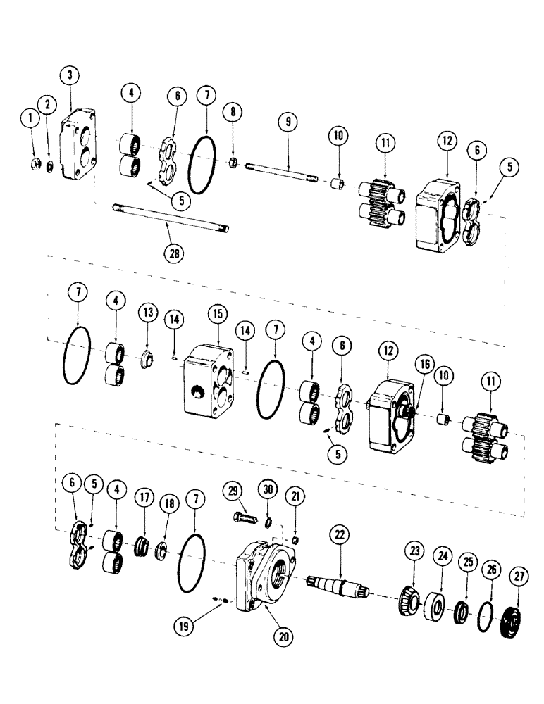 Схема запчастей Case 980 - (178) - TRACK DRIVE MOTOR (04) - UNDERCARRIAGE