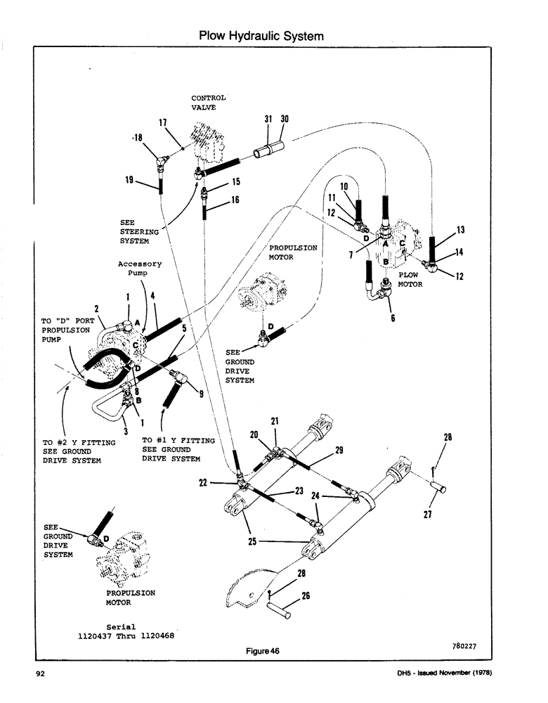 Схема запчастей Case DH5 - (092) - PLOW HYDRAULIC SYSTEM (35) - HYDRAULIC SYSTEMS