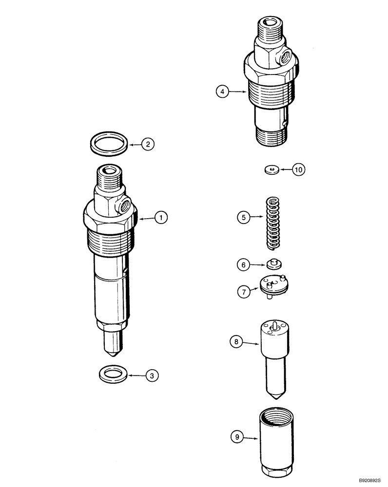 Схема запчастей Case 1150H_IND - (03-11) - FUEL INJECTION - NOZZLE (03) - FUEL SYSTEM