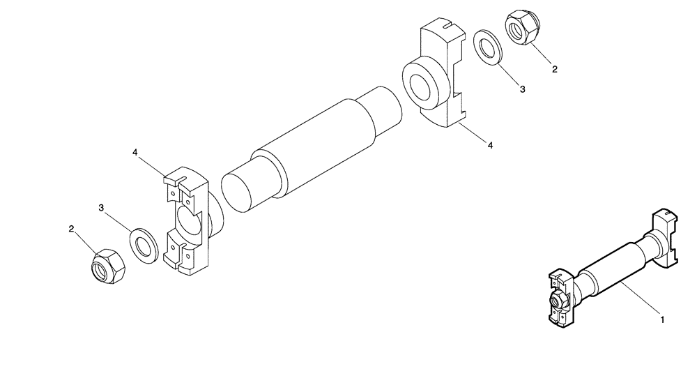 Схема запчастей Case 330 - (24F01010049[01]) - DRIVE SHAFTS - 300 HP ENGINE VERSION (03) - Converter / Transmission