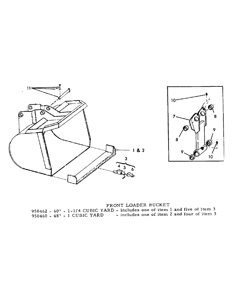 Схема запчастей Case 30YC - (F02) - FRONT LOADER BUCKET (19) - BUCKETS