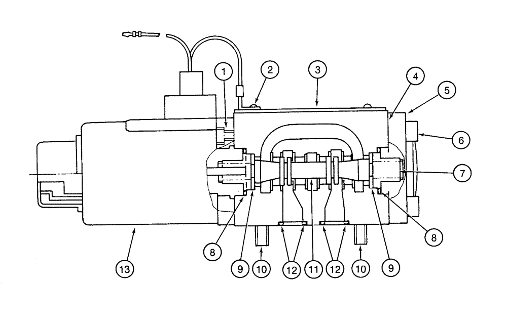 Схема запчастей Case 9020 - (8-050) - 150425A1 SOLENOID VALVE (08) - HYDRAULICS