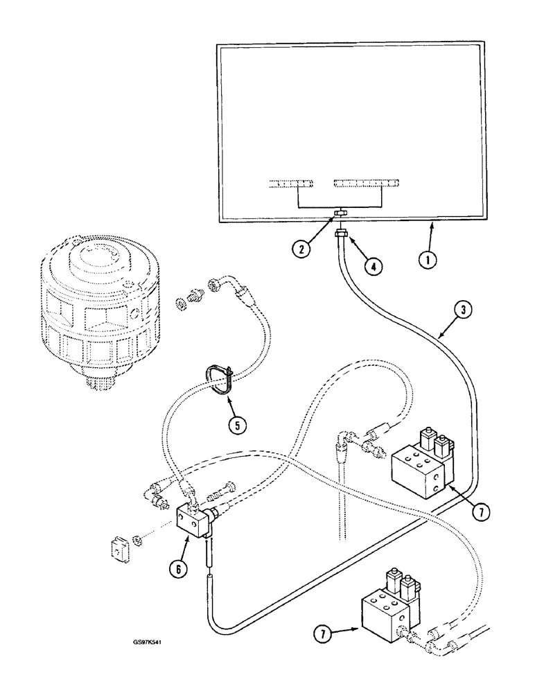 Схема запчастей Case 220B - (4-54) - SWING BRAKE ELECTRICAL HARNESS, P.I.N. 74441 THROUGH 74597, P.I.N. 03201 AND AFTER (04) - ELECTRICAL SYSTEMS