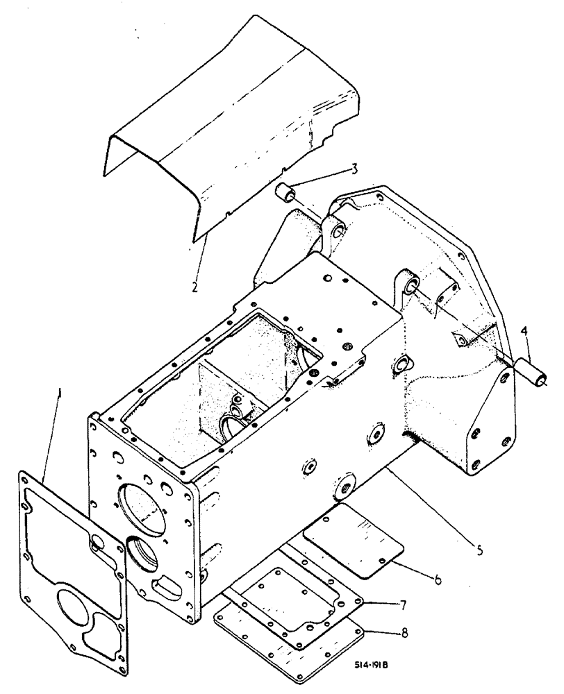 Схема запчастей Case 3400 - (023) - CLUTCH HOUSING AND CONNECTIONS (18) - CLUTCH